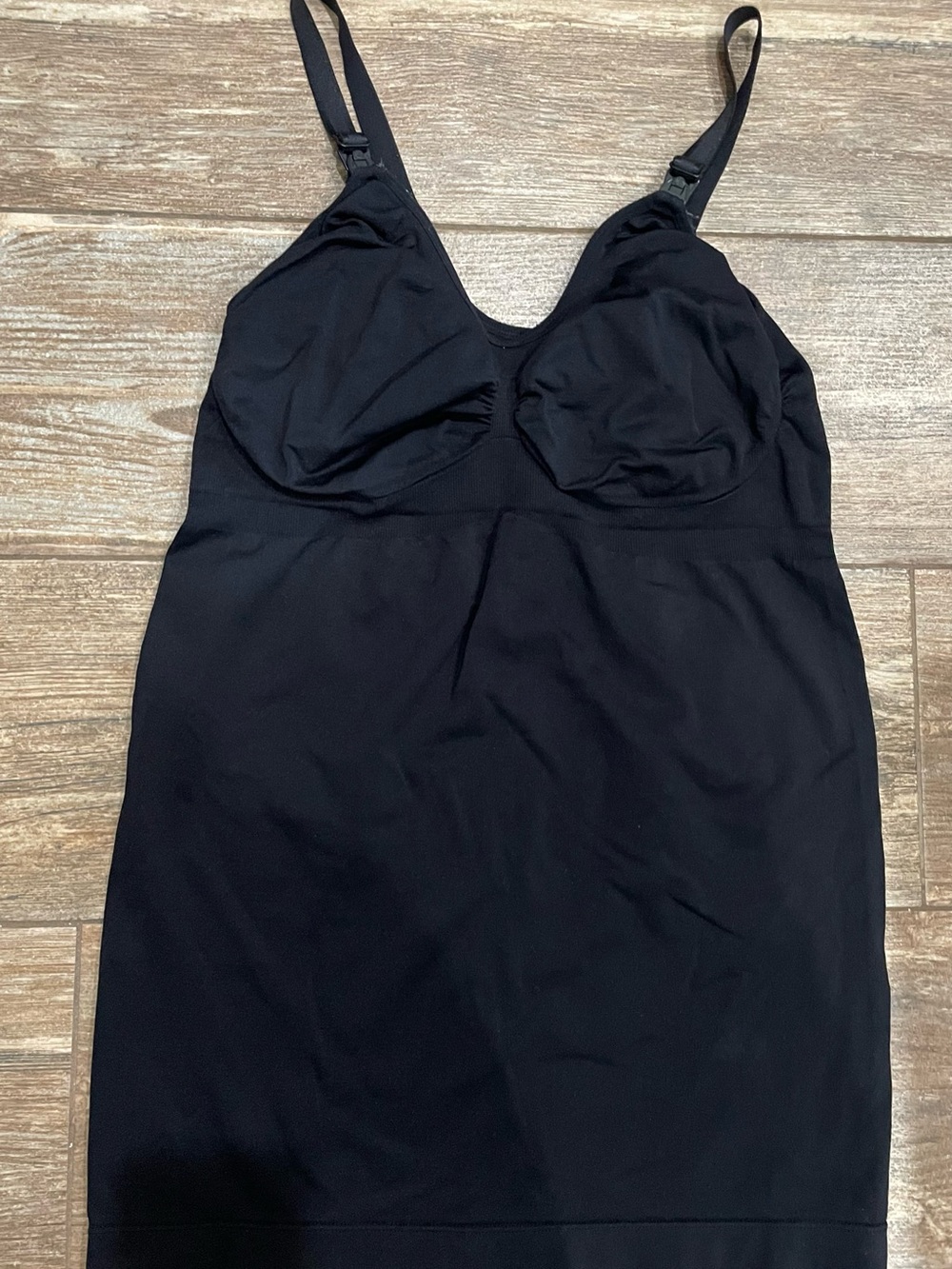 Kindred Bravely Black Nursing Tank with Adjustable Straps